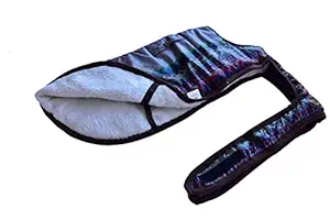 Best Dogista Winter Dog Coat Jacket with Heavy Fur Ultra Warm Wind & Water Proof in Jackrat Cloth 16 inch Medium