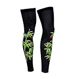 Chinese Style Cycling Compression Leg Sleeves Cool Summer Leg Pro, XXL, Bamboo