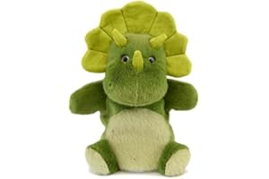 HISTOIRE D'OURS Histoire D’Ours - Marionnette Doudou Peluche Dino Vert 24 cm – Collection Podcoll - Jeu d’Éveil Créatif pour Petits Enfants – Idée Cadeau Naissance – Peluche Souple Douce à Collectionner – HO3367