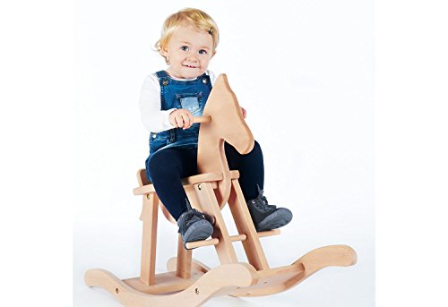 Pinolino Schaukelpferd Pinolino, massive Buche unbehandelt, 86 x 31 x 58 cm (Art.-Nr. 24 24 24) - 2