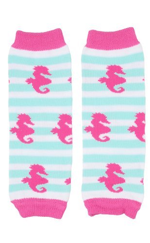 juDanzy Newborn Small Baby Leg Warmers (Newborn-15 Pounds) (Sydney Seahorse) Color: Sydney Seahorse