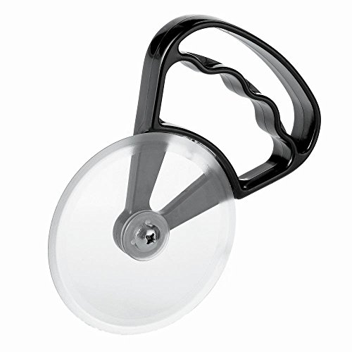 Westmark Pizzarad/Teigrad, Kunststoff-Rad, Durchmesser: 10,3 cm, Easy, Schwarz/Transparent, 13272270