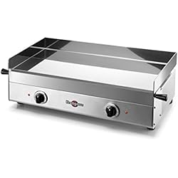 Krampouz - gecig2ao - Plancha électrique inox 65x40cm 2x1800w design
