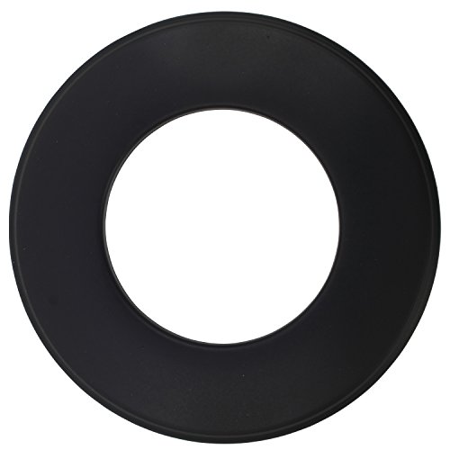 Wandrosette für Pelletofen in der Farbe Schwarz, Ø 80 mm zur Abdeckung des Kaminanschlusses