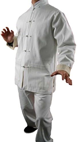 Interact China Premium Linen White Kung Fu Martial Arts Taichi Uniform Suit XS-XL or Tailor Custom Made + Free Magazine