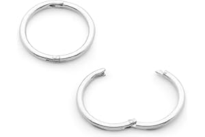 365 SLEEPERS Sterling Silver 8mm - 12mm Hinged Hoop Nose Helix Tragus Septum Segment Ring Sleeper Earrings - Hand Made In Australia - Nickel Free Hypoallergenic