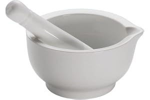 ‎MAXWELL & WILLIAMS Maxwell & Williams AA1671 Mörser mit Stößel 12 cm – Porzellan 2 tlg Weiß glatt, 360 ml Füllvolumen, Kitchen, Geschenkbox