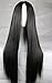75cm Long Hair Heat Resistant Straight Cosplay Wig(Black)
