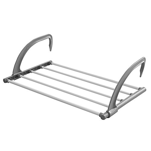 Preisvergleich Produktbild Handtuchhalter Außen-Trockenständer Aufhängung von Klapp-Schuh-Rack Außerhalb des Fensters. Heiztisch Haken Sie den Trockner Kleiderbügel Balkon (2 Farben optional) Badezimmer Wand hängen ( Farbe : A )