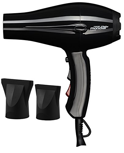 Profi-Haartrockner Fön, Fripac Mondial Economy, mit 2 Styling-Düsen, 1950 Watt, schwarz - 4