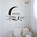 Produktbild Big Little One Wandtattoos Moon & Stars Wandaufkleber Für Kinderzimmer Zitate Wanddekoration Für Kinder Baby Schlafzimmer 56x82cm