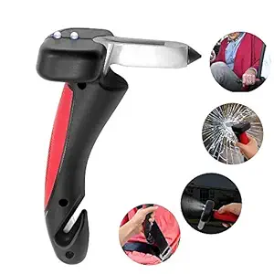 FosCadit Car Cane Mobility Aid Standing Support Handle Portable Grab Bar Vehicle Emergency Escape Tools with Window Breaker & Seat Belt Cutter (Multicolor)