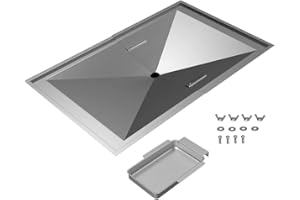 AJinTeby Grill Drip Pans Adjustable Grease Tray Set Fit for Nexgrill, DynaGlo, Uniflame, BHG, Backyard, Kenmore and Other Grills -Professional Parts (30")
