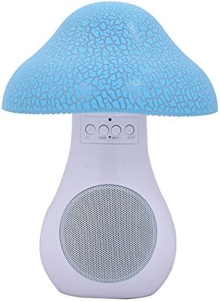 Walier Wireless Portable Bluetooth Speakers Lamp with Night Light for Kids or Outdoor Camping, LED Lamp and Wireless Speaker, Music Player Table Lamp, TF card / AUX Supported (Blue)