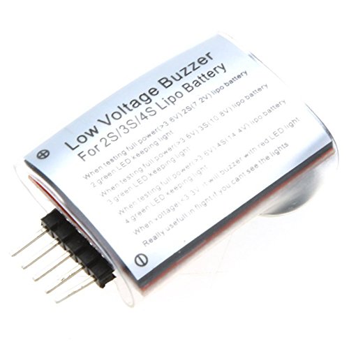TOOGOO(R) Dual-Lautsprecher Low Voltage Buzzer BB Melde w / LED-2S-4S fuer RC-Modellbau Lipo-Akku - 3