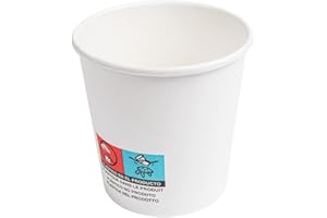 García de Pou 50 Unités - Gobelets Boissons Chaudes 1 Paroi 120 ml 230 plus 18 Pe g/m2, Ø 6,2/4,5 x 6 cm Blanc Carton