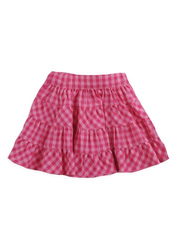 Pumpkin Patch Baby Girl's Long Gingham Tiered Skirt Spiced Coral 6 - 12 Months