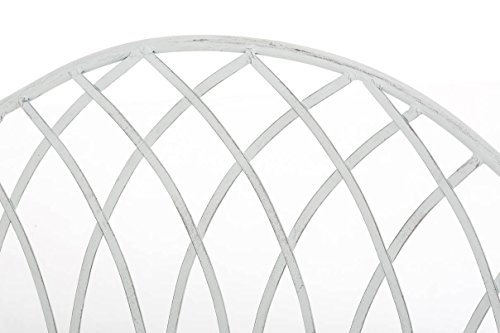 CLP Gartenbank JAMEE im Landhausstil, Eisen lackiert, ca. 130 x 45 cm Antik Weiß - 7