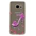 Produktbild Galaxy S7 Edge Hülle, Galaxy S7 Edge Rückseite, Xifanzi Transparent Weicher Gel TPU Silikon Schutzhülle für Samsung Galaxy S7 Edge High Heels Blume Muster Handy Hülle Bunt Telefon Kasten Abdeckung Case Durchsichtig Klar Kratzfeste Etui für Samsung Galaxy S7 Edge