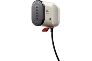 Braun QuickStyle mini - Dampfglätter, bis zu 20 g/min Dampfleistung, Beige | Resestrykjärn med iCare-teknik, kompakt handångare, uppvärmning i 15 s, enkel påfyllning 80 ml, 1200 W, GS1011BG