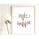 Poster Gold, Silber oder Kupfer Initialien