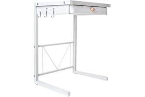Hershii Friggitrice ad Aria Mensole Cucina Organizzatore Ripiani Scaffale da Cucina per la Dispensa e l'armadio (47x28x36cm with drawer, White)