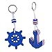 Produktbild SunniMix 2x Schlüsselanhänger Schwimmender Schlüsselring Keychain. Farbe: blau