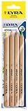 Lápiz marcador hexagonal de cuerpo natural en el color de la madera