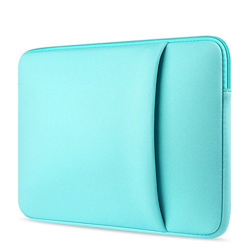 Balai Doppel-tasche Reißverschluss Computer Bag Notebook Schutz Paket Tragbar Notebook Taschen Hüllen, 14 inch Blau