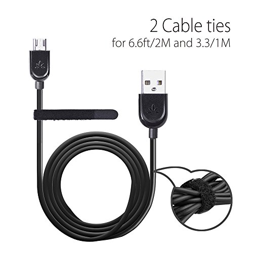 Avantree 4er Packung Micro USB Kabel (ein Schlüsselanhänger, 6.6ft, 3.3ft, 1ft) Kurz, Lang, Sync-und Ladekabel für Android, Samsung, HTC, Sony Handys. - 5