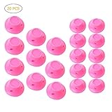 BSMEAN Rouleaux de Cheveux 20 Pcs Doux sans Chaleur Rouleau de Cheveux Style Cheveux Bigoudi Maison Bricolage Outil de Curling Rose