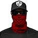Produktbild SA Fishing Company Face Shield Sturmhaube Multiunktionstuch Maske Fishing Totenkopf Schal Skull Bandana Gesichtsmaske Halstuch Ski Motorrad Paintball Halloween Maske (Aztec Dark Red)