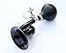 Produktbild juerxing Classic Cycle Bike Laut Ring Bell Cycle Bike Vintage Chrom Vergoldet Retro Waldhorn Horn Bell (Schwarz)