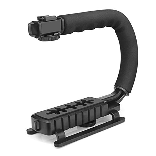 Preisvergleich Produktbild Kongqiabona Universal-Anti-Rutsch-Schwammgriff C-förmiger DSLR-Kamerahalter Handstabilisator Steadycam-Halter Griff Geeignet für Nikon