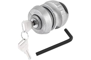 Dytabepl ,Diebstahlsicherung Anhänger,Kupplung anhänger Diebstahlsicherung,Zinklegierung Wohnwagen Schloss,Deichselschloss Anhängerkupplung mit 2 Schlüssel