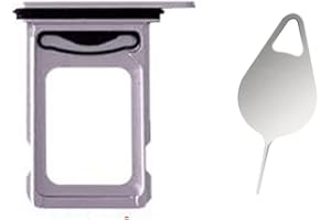 Snailcanfly Nano Dual SIM Kartenfach Slot Halter Adapter Ersatz für iPhone 14 A2882 A2649 6.1" / iPhone 14 Plus A2886 A2632 6.7" Mit Pin Purple