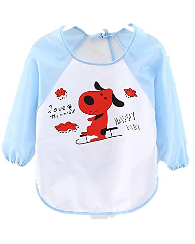 WeiterVor 3-Pack Wasserdicht Babylätzchen Langarmlätzchen Auffangschutz 1-3 Jahre - 4