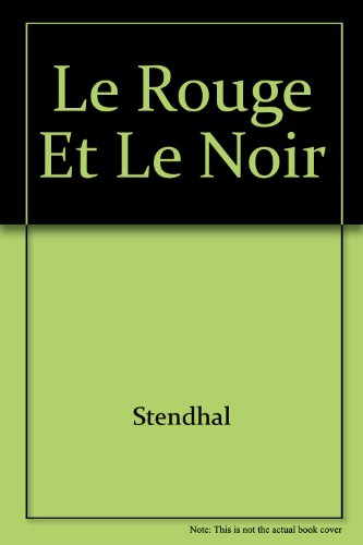 couverture de : Le Rouge et le Noir