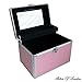 Large Pink Aluminium Lockable Vanity Case Cosmetic Beauty Storage Box by Aston of London