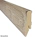 Produktbild KronoOriginal Sockelleiste Serie "Kronofix Classic" Höhe: 58 mm - Tiefe: 19 mm - Länge: 260 cm - Material: MDF mit Dekorfolie - Wählen Sie aus 25 Dekoren - Sie kaufen 1 Stück mit 260 cm Länge - (Sockelleiste | 260 cm, Manhattan Walnut)