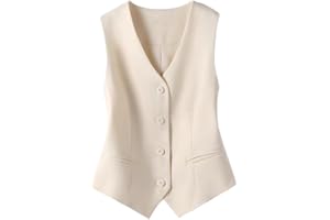 Stafeny Gilet Da Abito Da Donna Gilet Slim Fit Con Scollo A V Gilet Da Smoking Gilet Da Completo Gilet Gilet Elegante Vintage