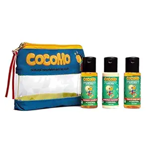 Cocomo Natural Gift/Combo/Travel Pack for Kids - Shampoo?+ Body Wash?+ Sunscreen - Paraben & Sulfate Free (Earth Shine 150 ml)