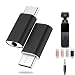 Produktbild Miji Adapter Alloy Type C USB C to 3.5mm Audio Adapter for External Microphone for DJI Osmo Pocket, DJI Osmo Pocket Accessories (2Pack) (Black)