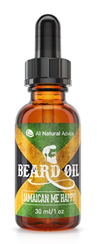 Beard Oil - All-Natural and Organic Leave-In Conditioner for Men with Beards and Mustache - Smooth Touch Feels Better than Wax - Anti-Itch / Anti-Inflammatory - 100% Satisfaction Guaranteed! 5 New Scents to Choose From! - Works great as a substitute for shaving cream! (Jamaican Me Happy)