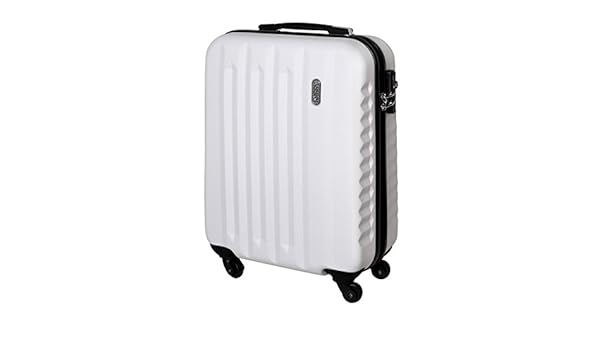 Karry Suitcase Cabin Hard Shell Hand Luggage White 55x40x19 811 B
