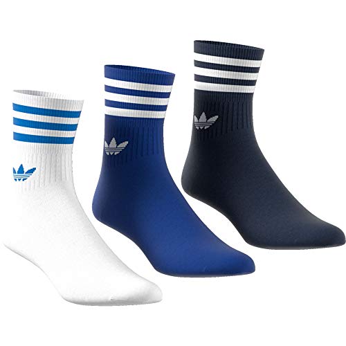 adidas Mid Cut Crew 3PP Socks Maroon Energy Pink White