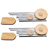 🎐Es gibt 6 Röhren und ihre Außenschichte sind mattiert und anodisiert werden. HÖHE KLANGQUALITÄT: Mit hochwertigen Röhren und Klöppel hat das Windspiel angenehmen und schönen Klang.