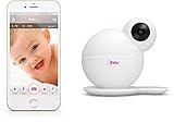 1080p Video-Babyphon iBabyCare M6S mit Luftqualitätserkennung (3. Generation mit Luftqualitätserkennung), Temperatur-/Feuchtigkeitssensor, Nachtsicht, Geräusch-/Bewegungsalarm, 2-Wege-Audio (Gegensprechfunktion), weiß - 4