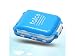 Produktbild OVVO Ideal Pille Brieftasche Medikation Box Organizer Halter Lagerung Reise Pille Dispenser für Reisen Camping Outdoor (Blau)