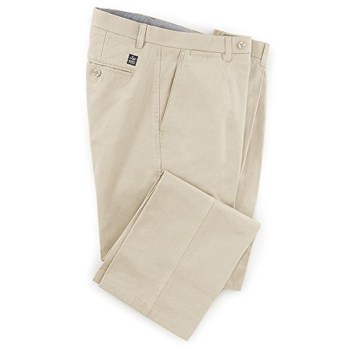 Pure Cotton Twill Flat-Front Chino 